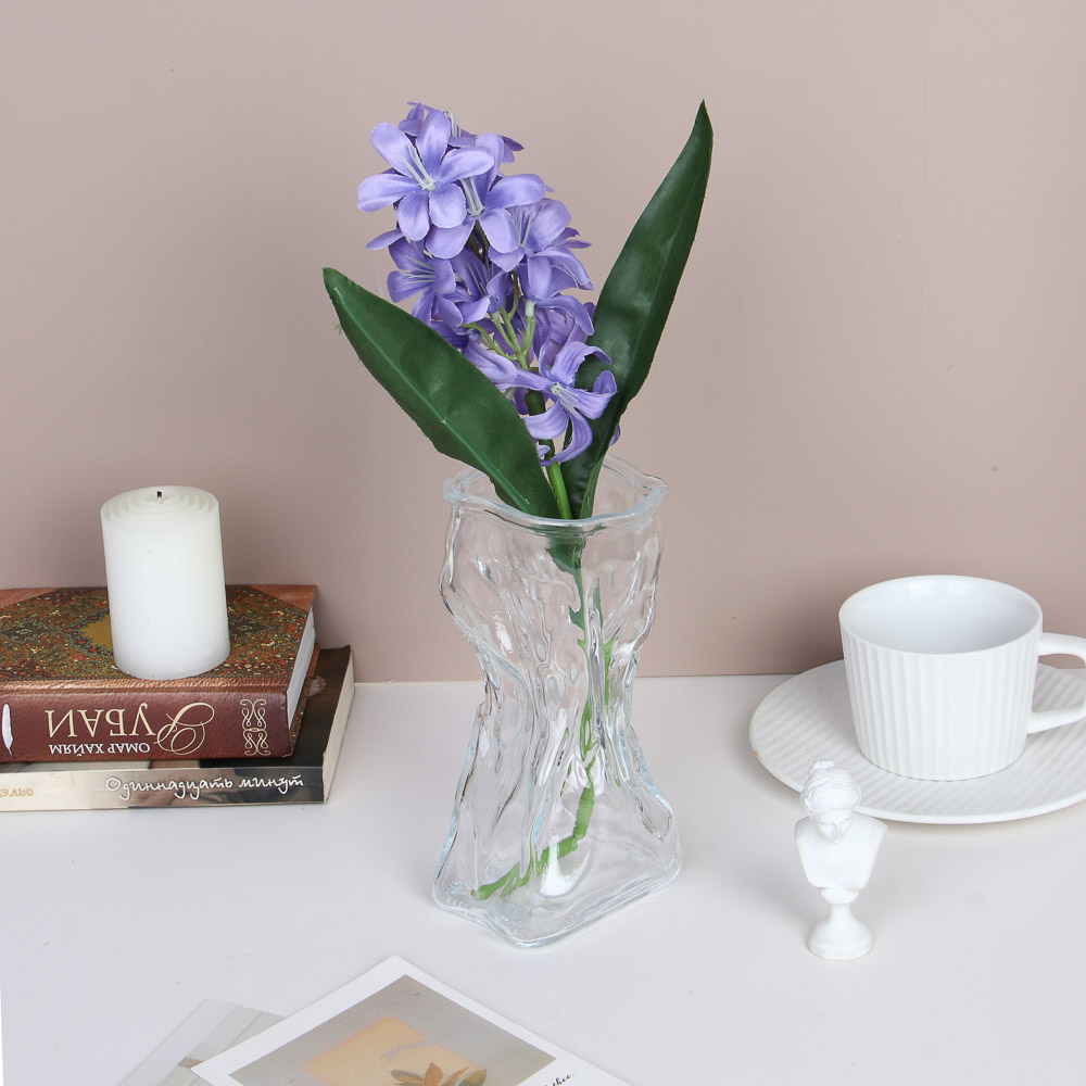 Ваза тм MILLIMI Мята, 16,5*9*7см, стекло, арт.№ 502-221