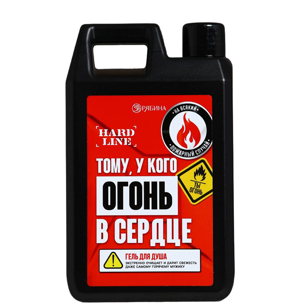 Гель для душа мужской "Огонь в сердце"/"Супер мужик", флакон канистра, 500мл, арт.№ 495-025