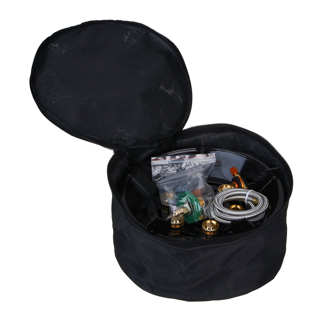 ЕРМАК Плитка газовая портативная, туристическая, 23,5х23,5х11см, металл, арт.№ 116-063