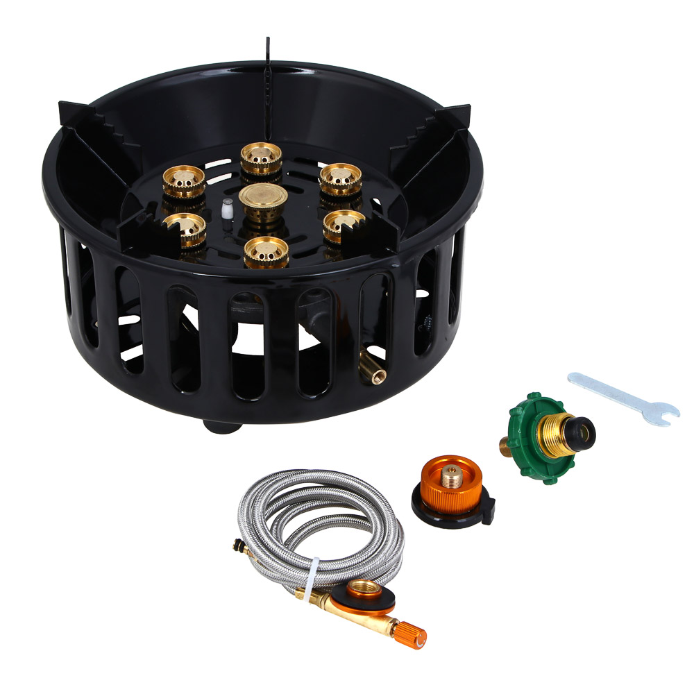 ЕРМАК Плитка газовая портативная, туристическая, 23,5х23,5х11см, металл, арт.№ 116-063