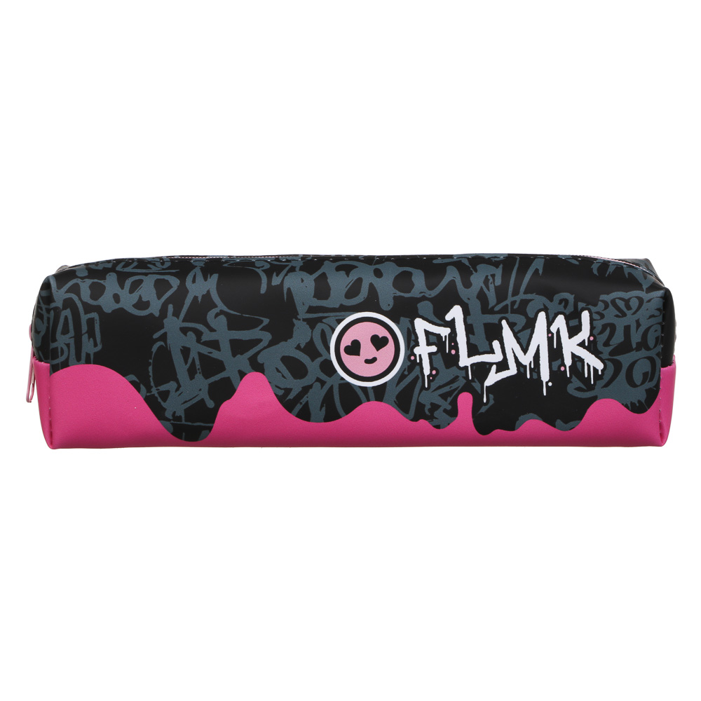 Пенал прямоугольный 20,5x6x4см, "Графити", искусственная кожа с печатью, арт.№ 238-020