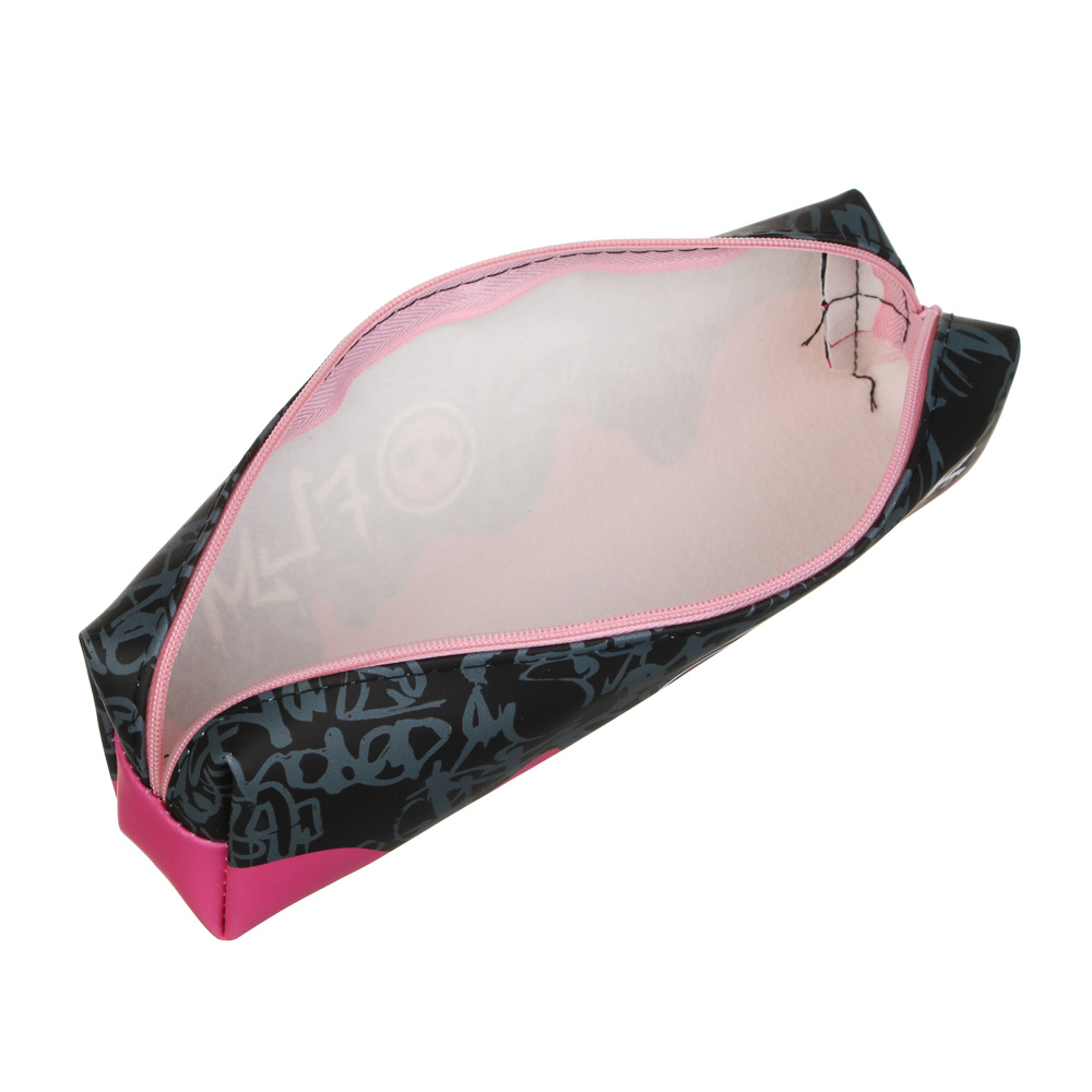 Пенал прямоугольный 20,5x6x4см, "Графити", искусственная кожа с печатью, арт.№ 238-020