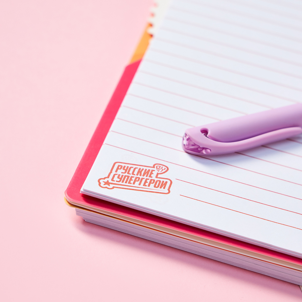 BY Русские Супергерои Зап.книжка А5, 96л., тв.обл., спираль, окно, вращающ.элемент "Заря джуниор", арт.№ 557-084