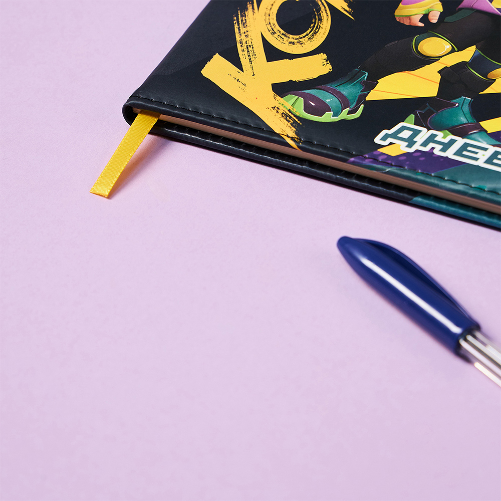 BY Русские Супергерои Дневник шк., А5+ (20,8x16,5см), 48л., тв.обл.с пор., иск.кожа, "Конек джуниор", арт.№ 564-079