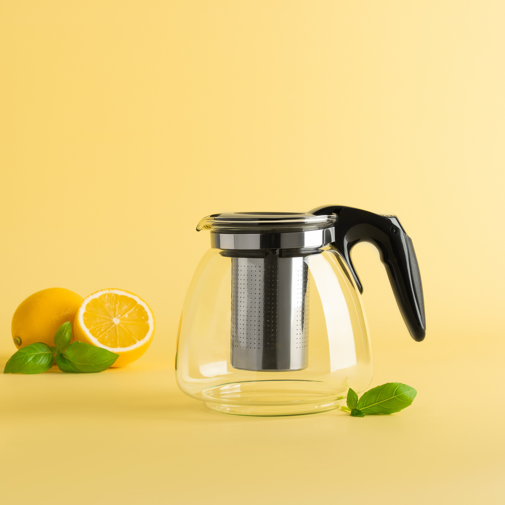 VETTA Чайник заварочный 1100мл, ситечко из нерж.стали, стекло, полипропилен, арт.№ 850-972