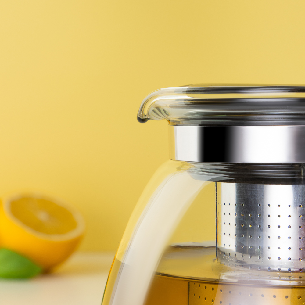 VETTA Чайник заварочный 1100мл, ситечко из нерж.стали, стекло, полипропилен, арт.№ 850-972