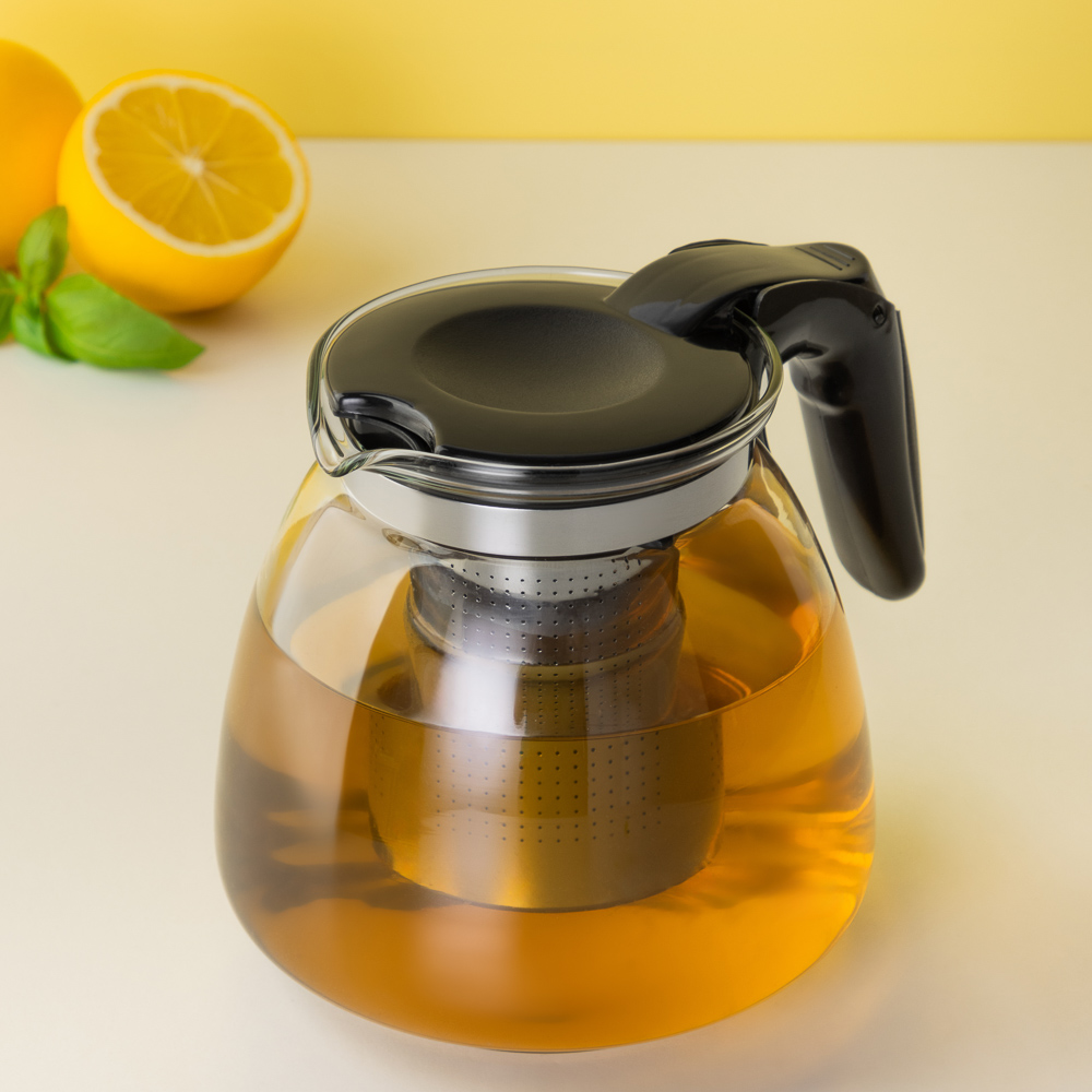 VETTA Чайник заварочный 1100мл, ситечко из нерж.стали, стекло, полипропилен, арт.№ 850-972
