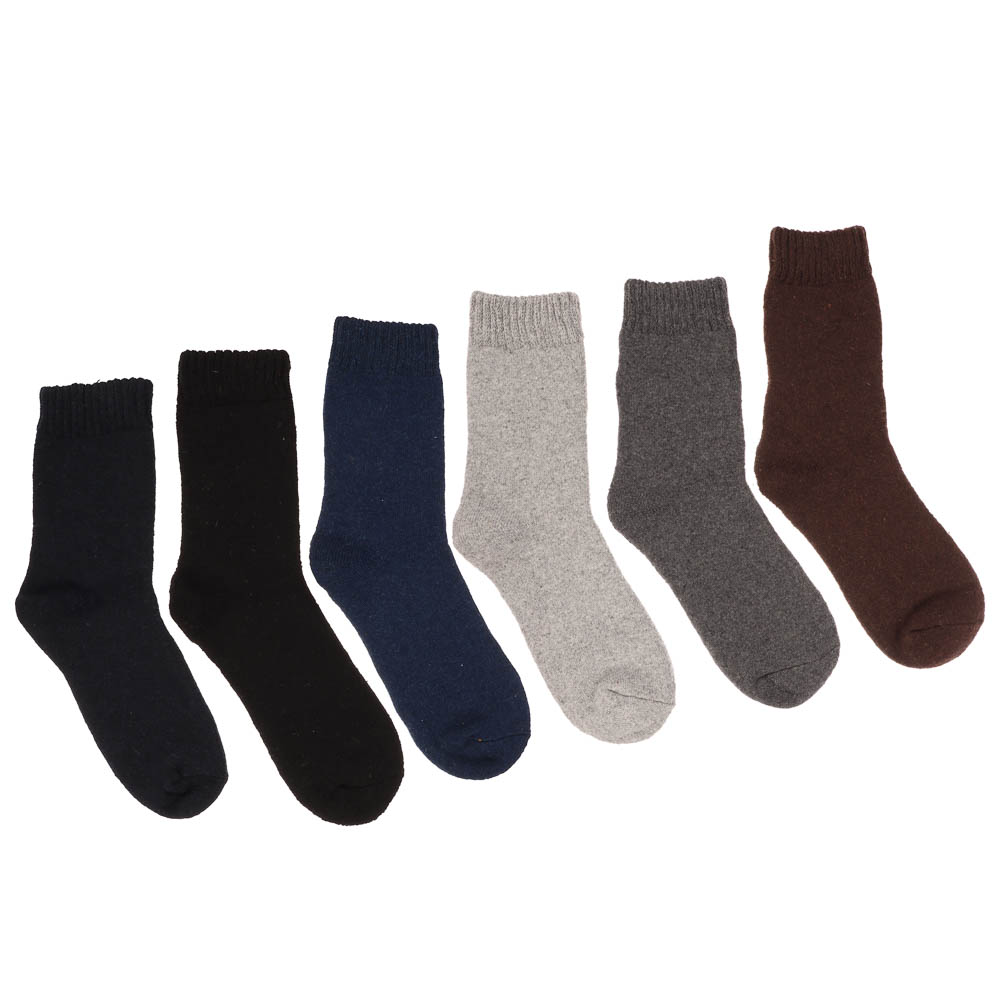 Носки мужские махровые "полушерсть", 65% полушерсть, 15% акрил, 10% спандекс, 10% эластан, р. 40-44, арт.№ 019-514