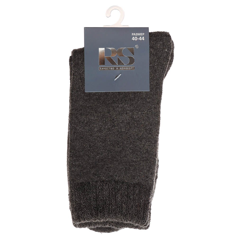 Носки мужские махровые "полушерсть", 65% полушерсть, 15% акрил, 10% спандекс, 10% эластан, р. 40-44, арт.№ 019-514