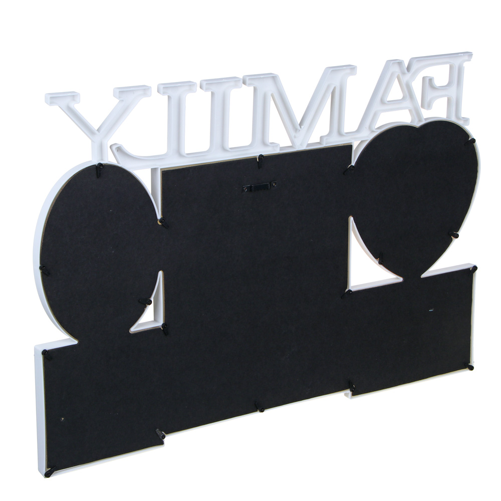 Фоторамка на 5 фотографий, 40х50 см, пластик, цвет белый, арт.№ 424-131