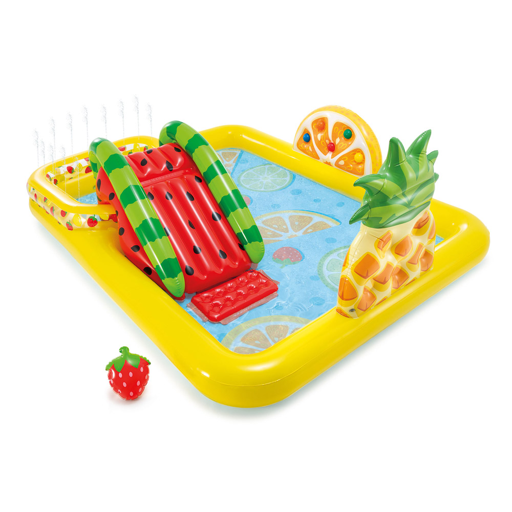 INTEX Игровой центр "Веселый фрукт", от 2-х лет, 244x191x91см, ПВХ, 57158NP, арт.№ 054-013