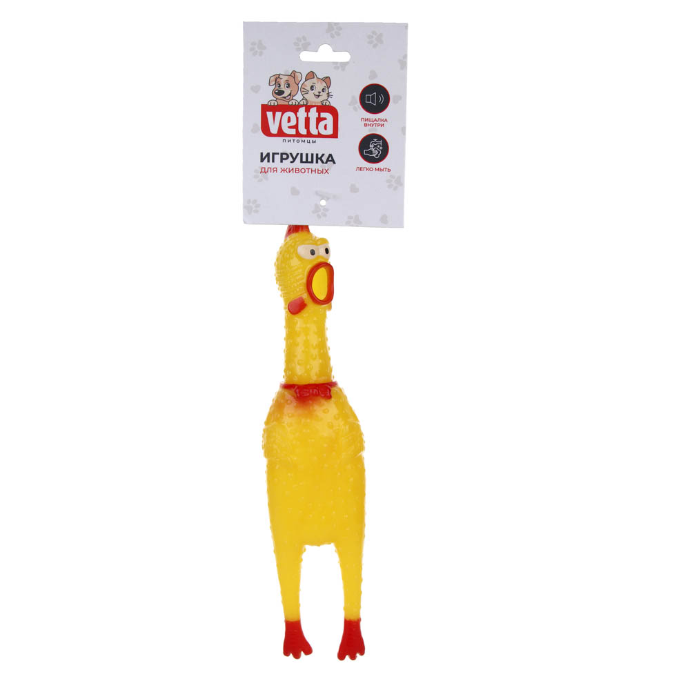 VETTA Игрушка для домашних животных, ПВХ, 25х5 см, курица, арт.№ 273-412