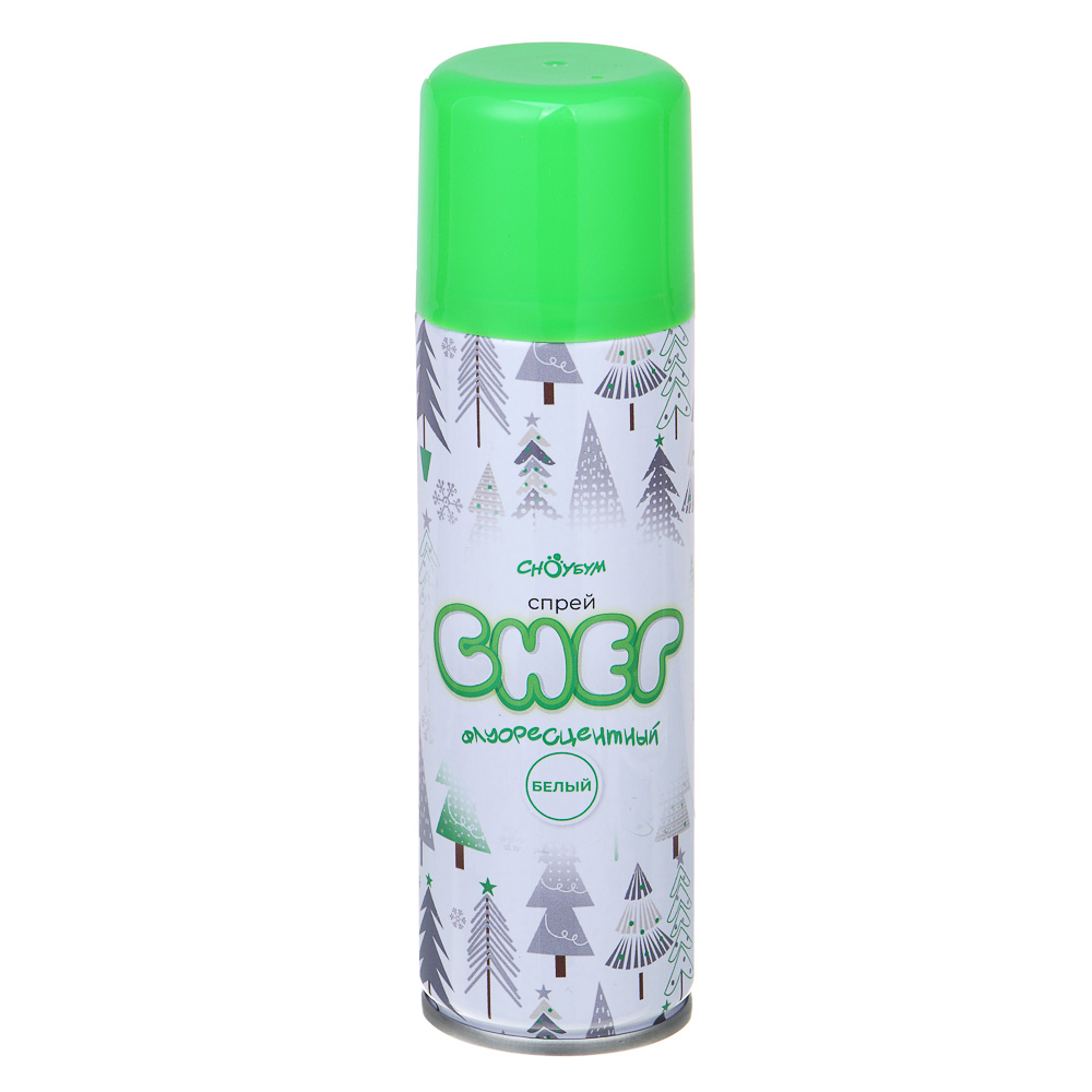 СНОУ БУМ Снег искусственный белый, спрей, флуоресцентный, масса нетто 45 г., арт.№ 329-021