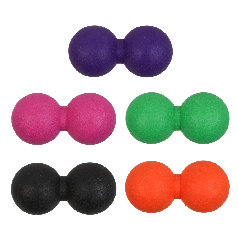 Мяч массажный сдвоенный тм BY SPORT, 12х6см, TPR, арт.№ 192-129