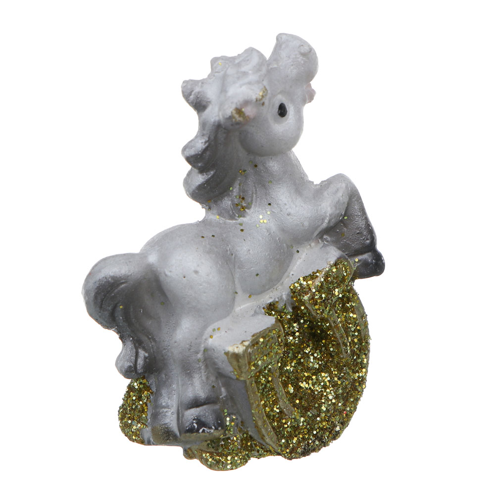 СНОУ БУМ Фигурка лошадки 3x1.5x4 см, полистоун, 4 вида, арт.№ 398-859