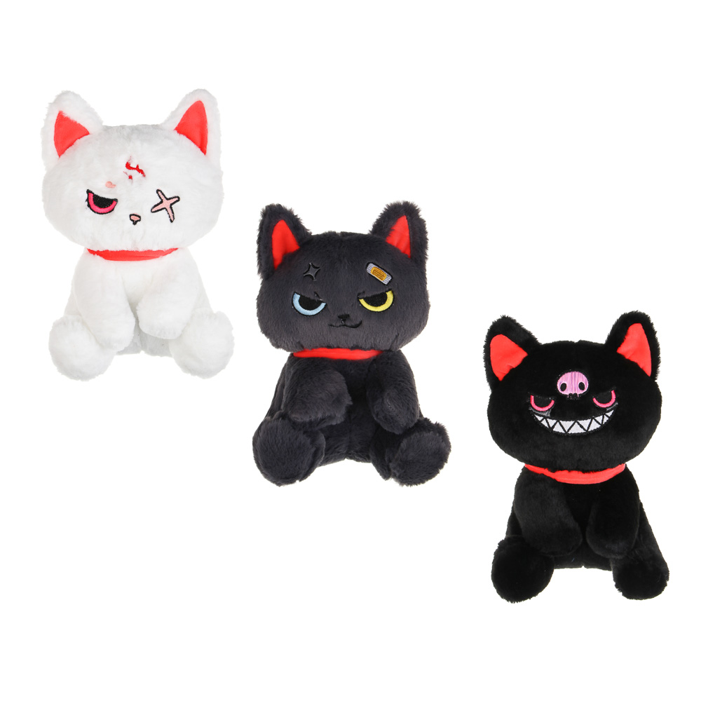 Игрушка мягкая "Котэо", полиэстер, ИГРОЛЕНД, 3+, 1811-07, арт.№ 264-546