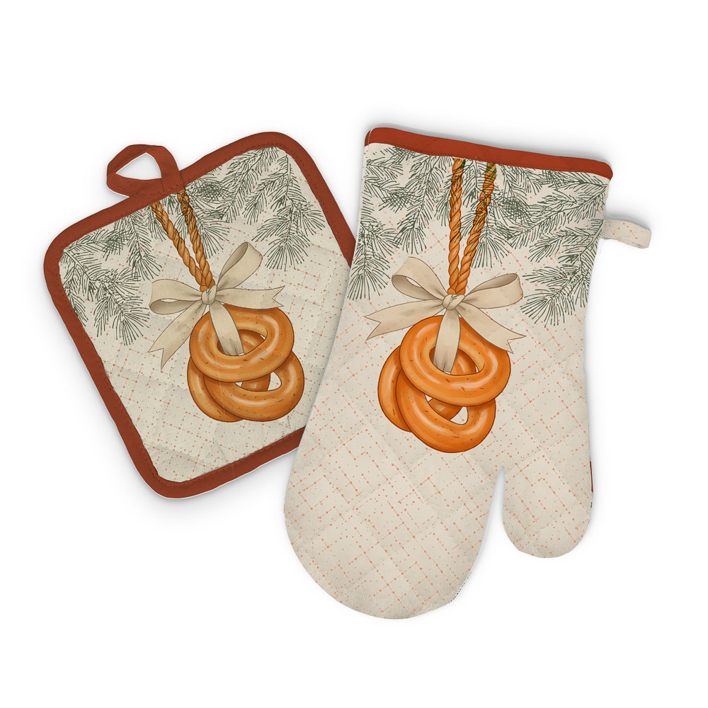 Прихватка тм PROVANCE Время чудес, 18х18см, 100% хлопок, 3 дизайна, арт.№ 492-323