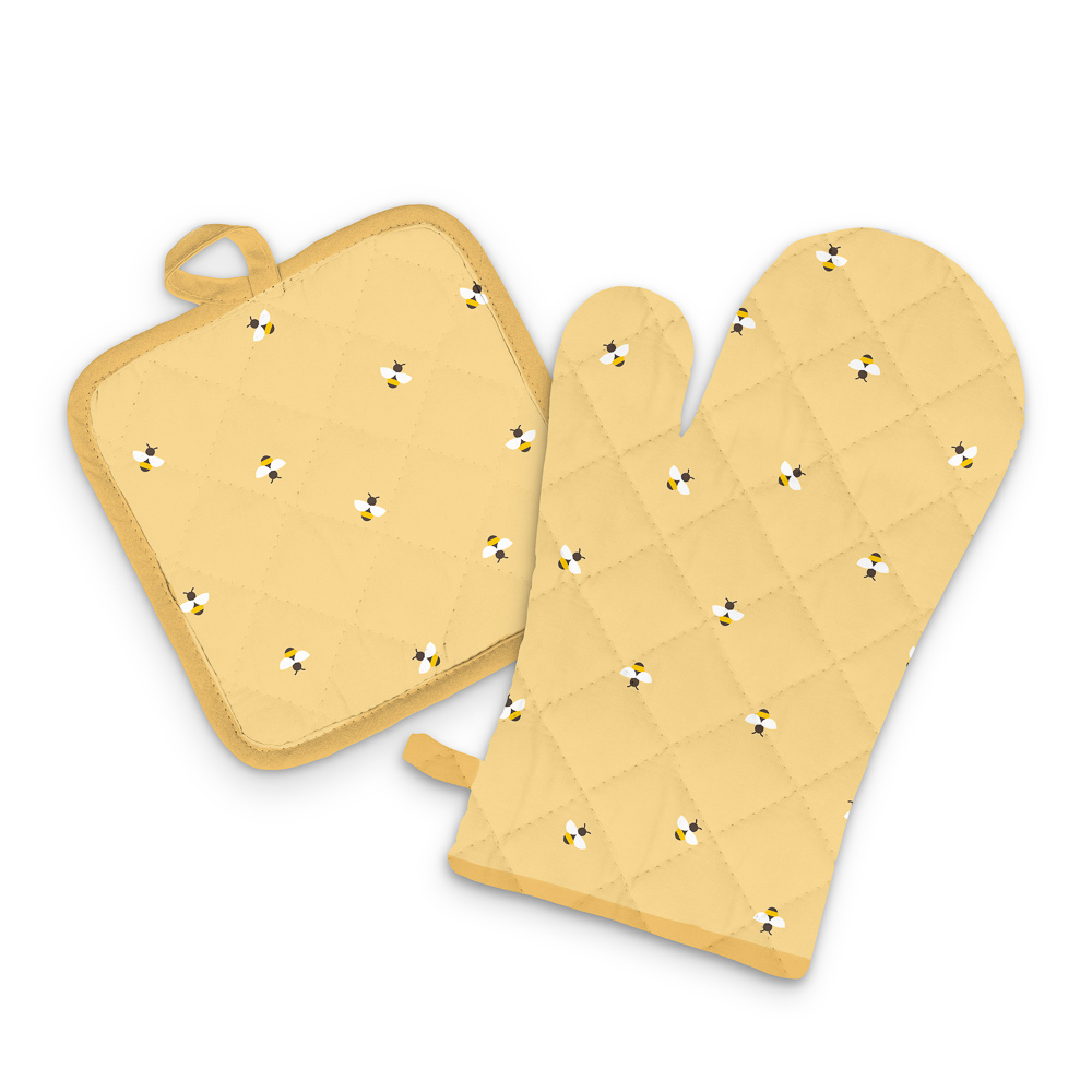 Прихватка-варежка тм PROVANCE Орра пчелки, 17х27 см, 100% полиэстер, арт.№ 493-172