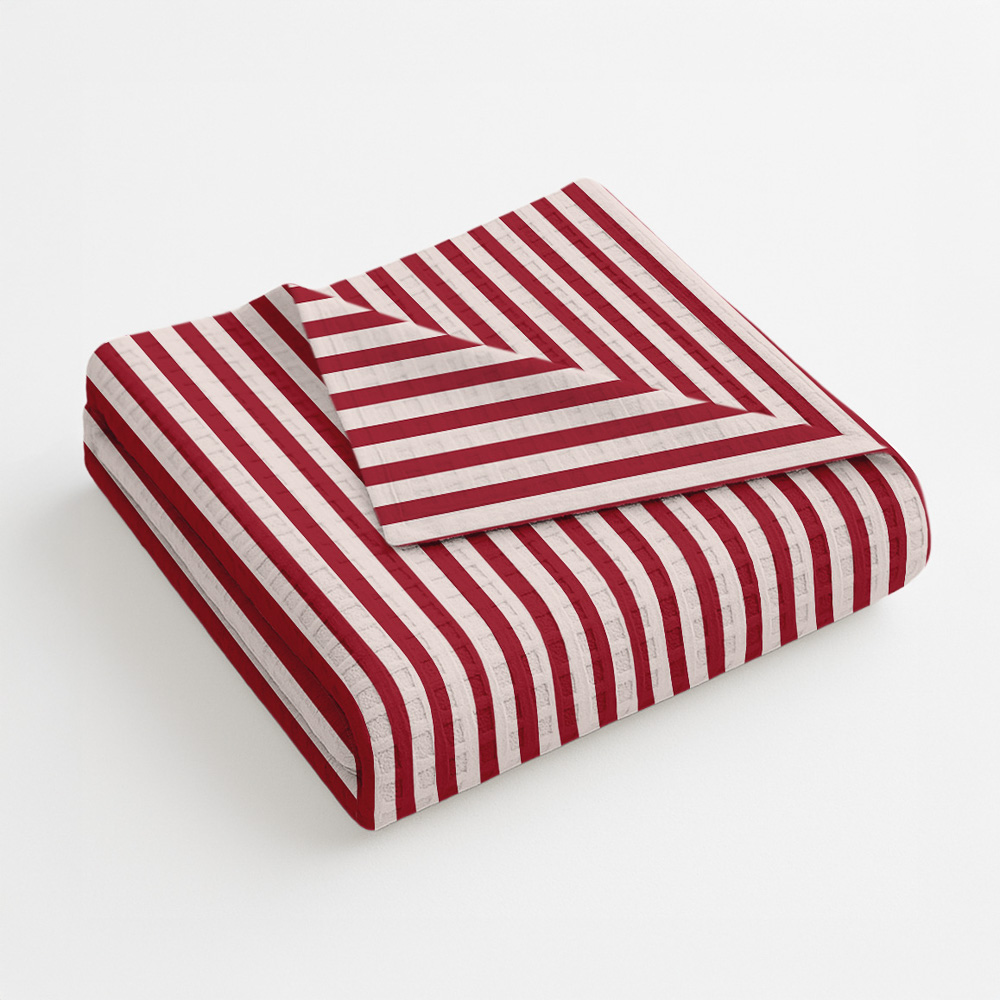 Плед вафельный тм PROVANCE Черри 180х200см, 100% хлопок, 2 дизайна, арт.№ 486-233