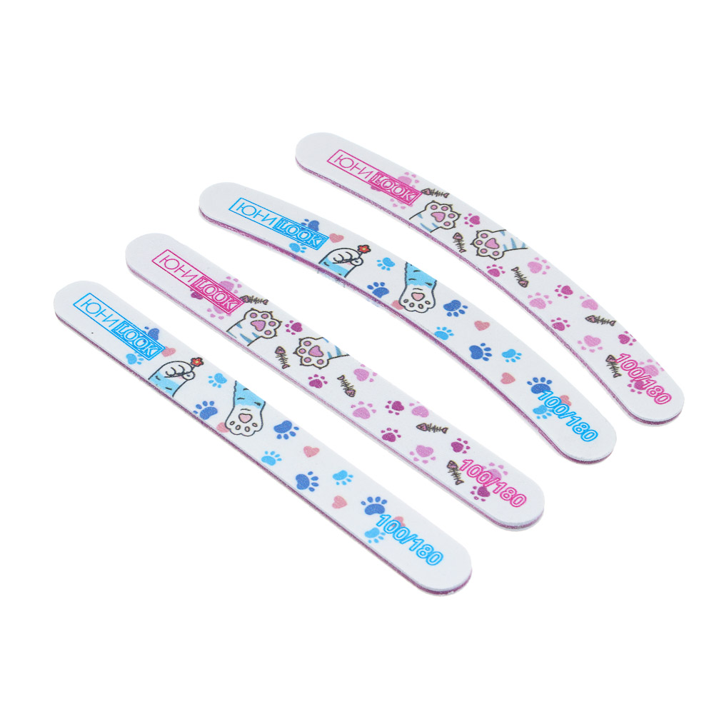 Пилка шлифовальная тм ЮL2-х сторонняя, 100/180 грит, ЭВА, пластик, 17,8 см, 2 формы, арт.№ 305-460