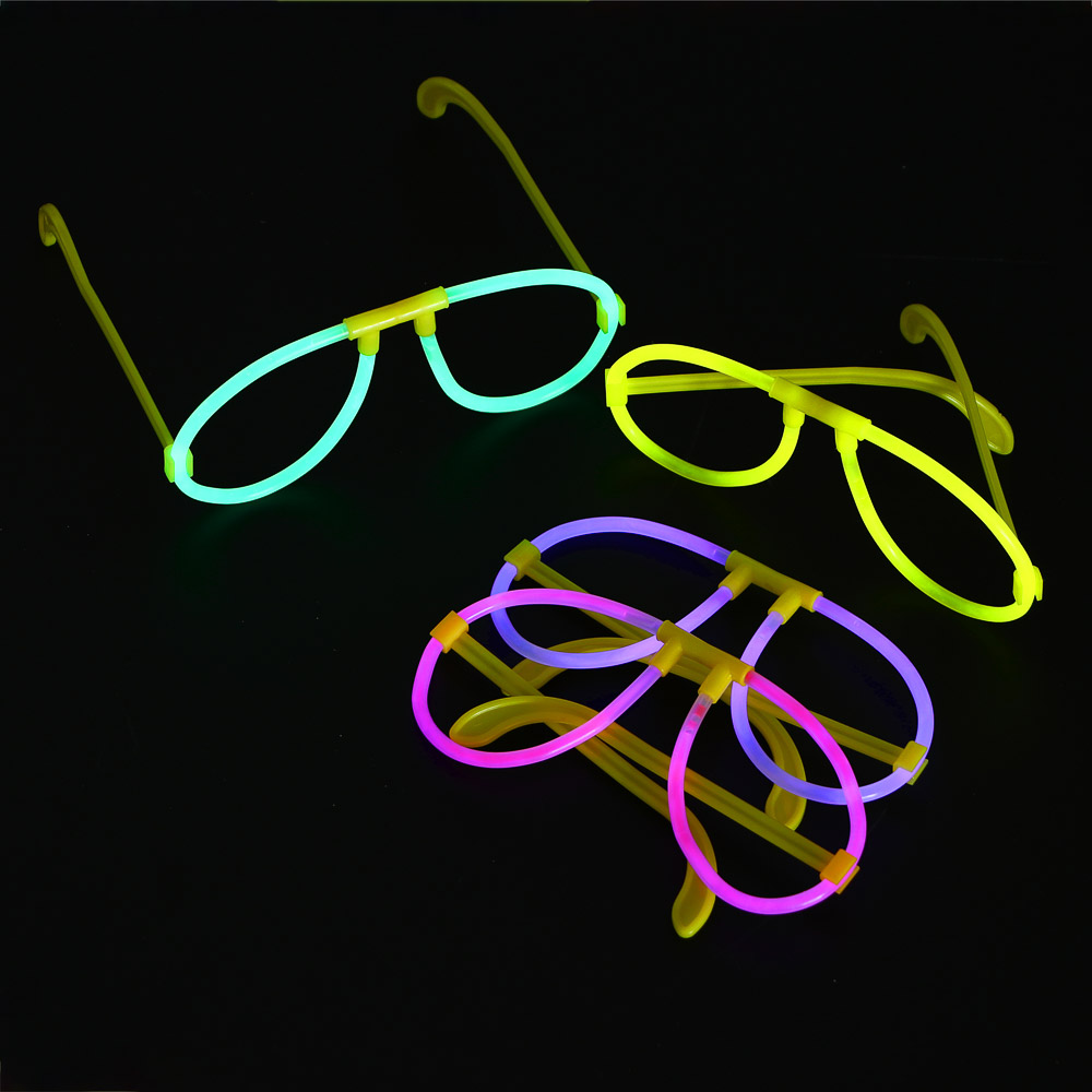 Неоновые очки, ширина очков 15см, пластик, 4 цвета, арт.№ 544-041