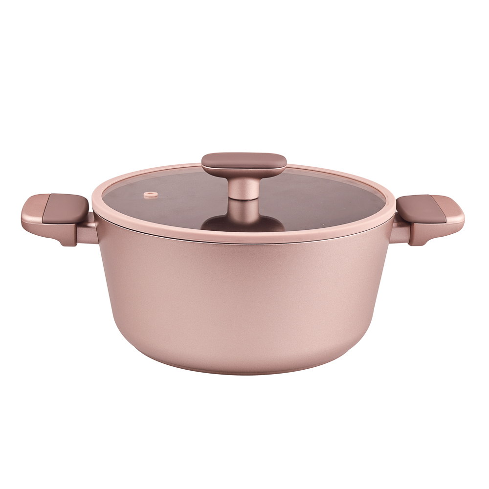 Кастрюля тм SATOSHI Дабл, 2,7л, d20х10см, антипригарное покрытие мрамор, индукция, 2 цвета, арт.№ 846-803