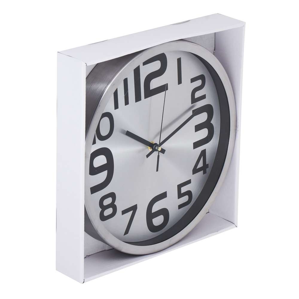 LADECOR CHRONO Часы настенные круглые, пластик, d30 см, 1xAA, арт.06-21, арт.№ 581-313