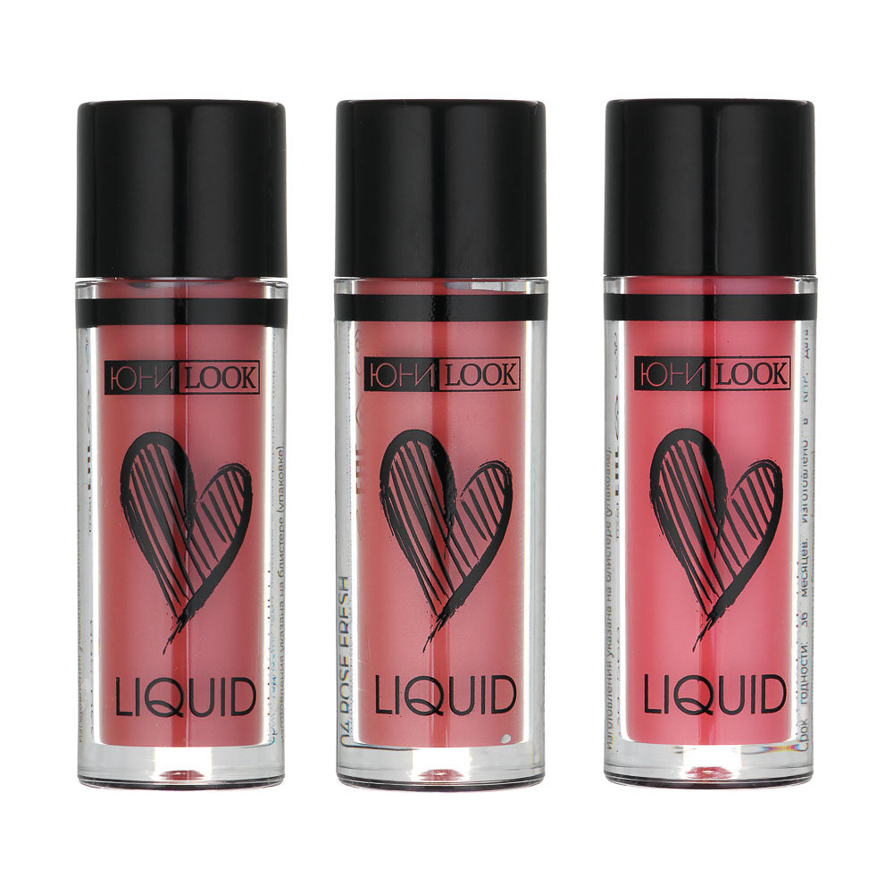 Румяна жидкие с комфортным широким аппликатором тм ЮНИLOOK , 4,8 гр, арт.№ 330-568