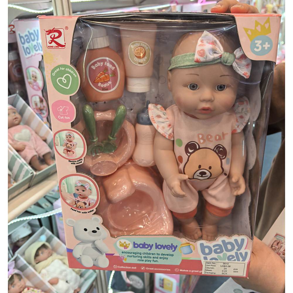 Пупс 30 см, с аксессуарами, PP, PVC, ABS, Н6, тм ИГРОЛЕНД, 3+, арт.№ 436-198