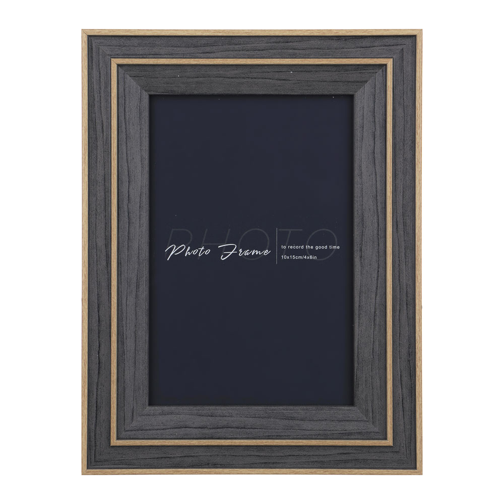 Фоторамка, 10х15 см, полистирол, цвет серый, арт.3-38, арт.№ 520-893