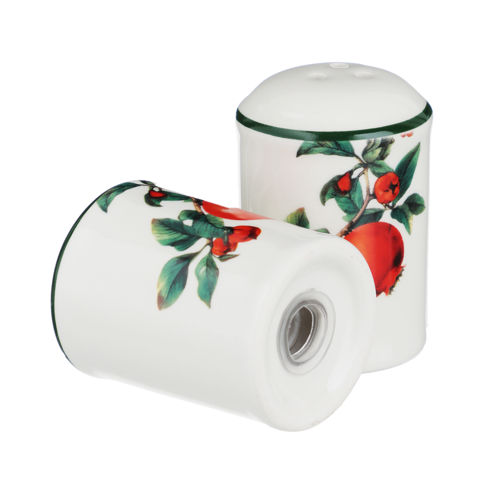 MILLIMI Гранат Набор для соли и перца на подставке, 11х6,5х7см, керамика, арт.№ 824-138