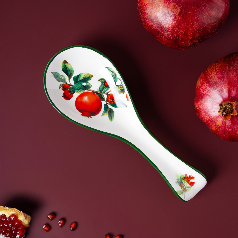 MILLIMI Гранат Подставка для ложки, 25х9х2,5см, керамика, арт.№ 824-139