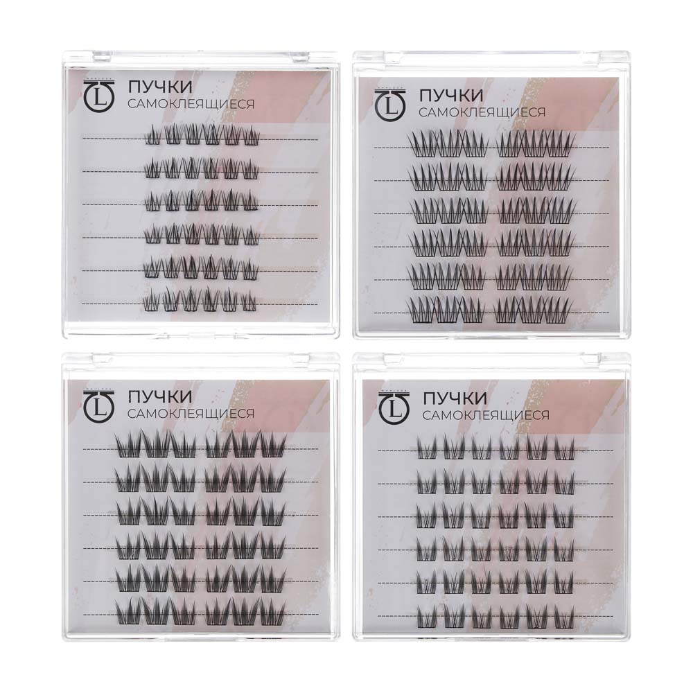 Пучки самоклеящиеся 36 шт тм ЮНИLOOK, синтетика, 4 вида, арт.№ 357-384