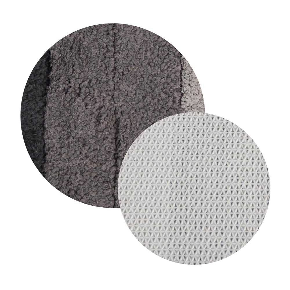 Коврик для ванной комнаты тм VETTA Gradient, микрофибра 600г + TPR 700г, 60x40см, 2 цвета, арт.№ 462-827