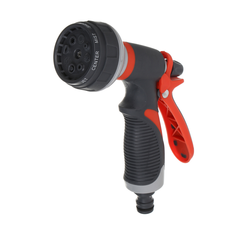 INBLOOM Пистолет-разбрызгиватель, 8 режимов, эргономичная ручка, ABS, TPR, арт.№ 161-013