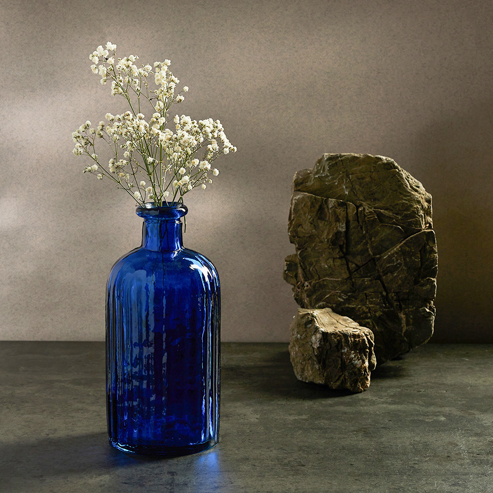 BY COLLECTION Ваза Миранда 8.5х8.5х20см, стекло, арт.№ 844-110