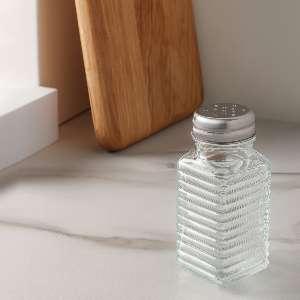 Солонка 8,8х3,4см, стекло, сталь, арт.№ 828-265