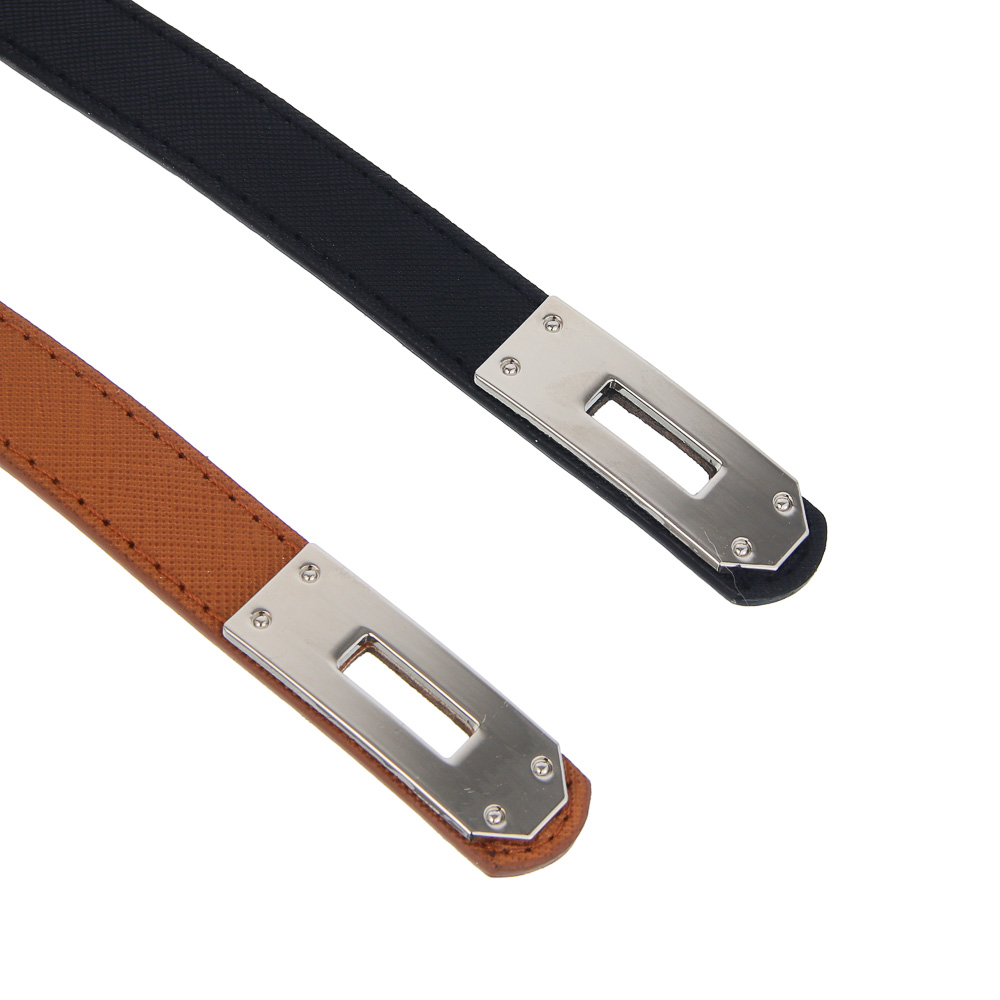 ЮL Ремень женский с поворотной пряжкой, ПУ, металл, ширина 1,8см, длина 100 см, 2 цвета, РЖ25-02, арт.№ 311-435