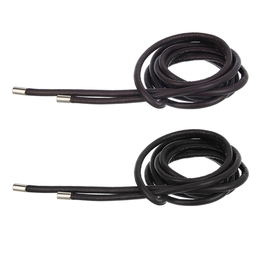 ЮL Ремень шнур, ПУ, металл, ширина 0,8см, длина 260см, 2 цвета, РЖ25-03, арт.№ 311-436