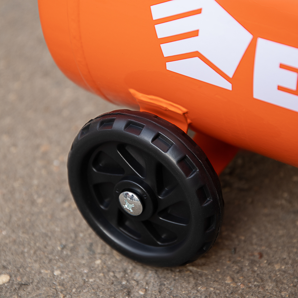 ЕРМАК Компрессор воздушный 150-24-1,2, 1 поршень, мощность 1200Вт, 24л, 150л/мин, арт.№ 690-025