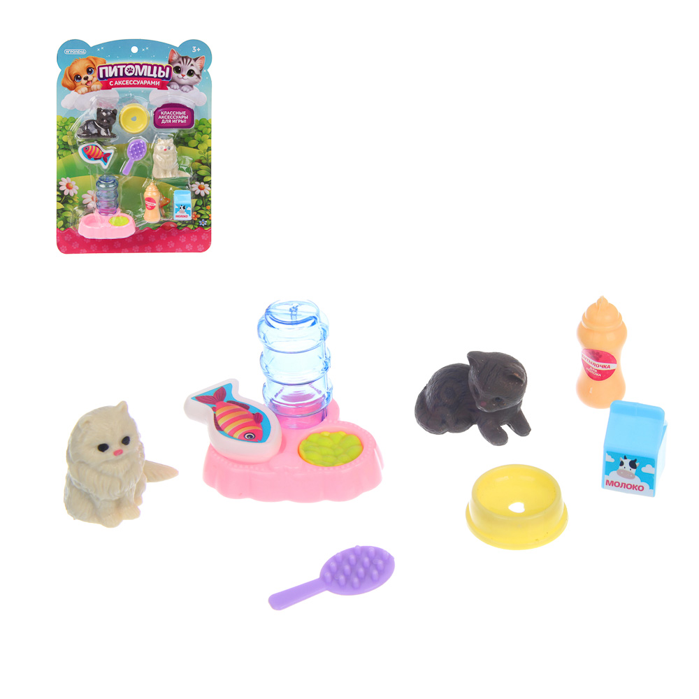 Щенок с аксессуарами, PP, ABS, тм ИГРОЛЕНД 14х4х20см, арт.№ 258-112