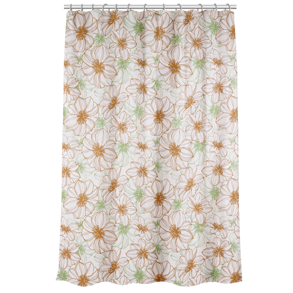 VETTA Шторка для ванной, ПЕВА, 30 г/м2, 180x180 см, Цветы, 603, арт.№ 461-603