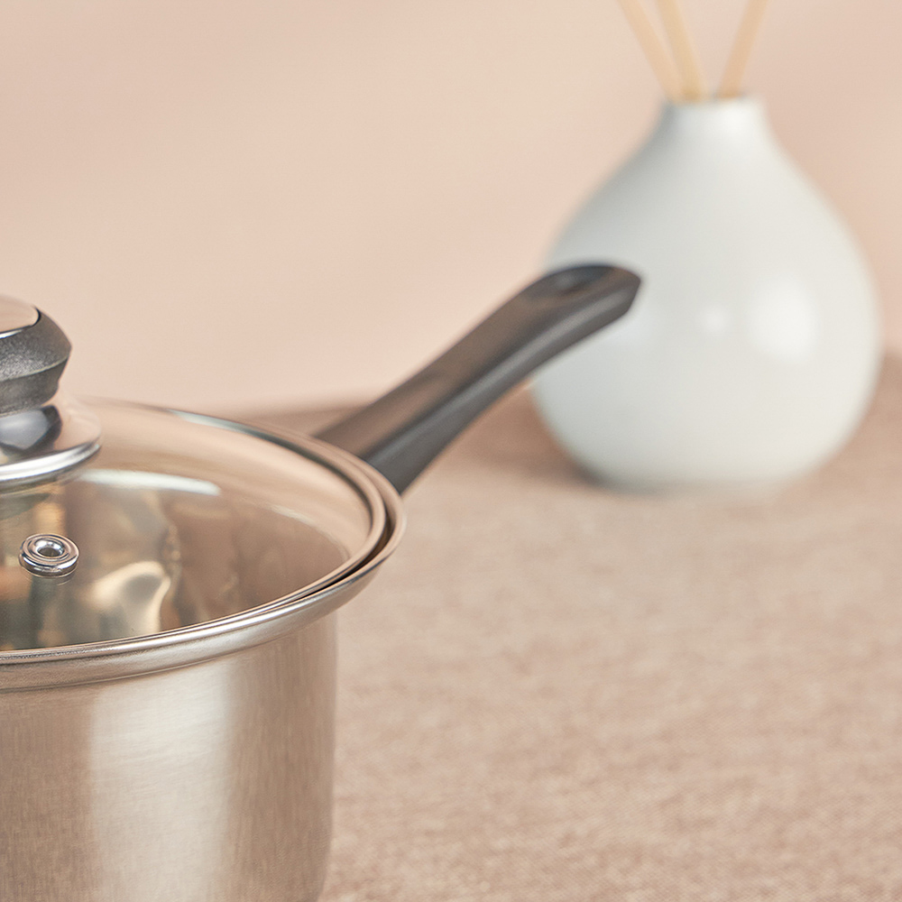 Стрейтон Ковш 16х9,5см, 1,4л, со стекл. крышкой, арт.№ 822-117