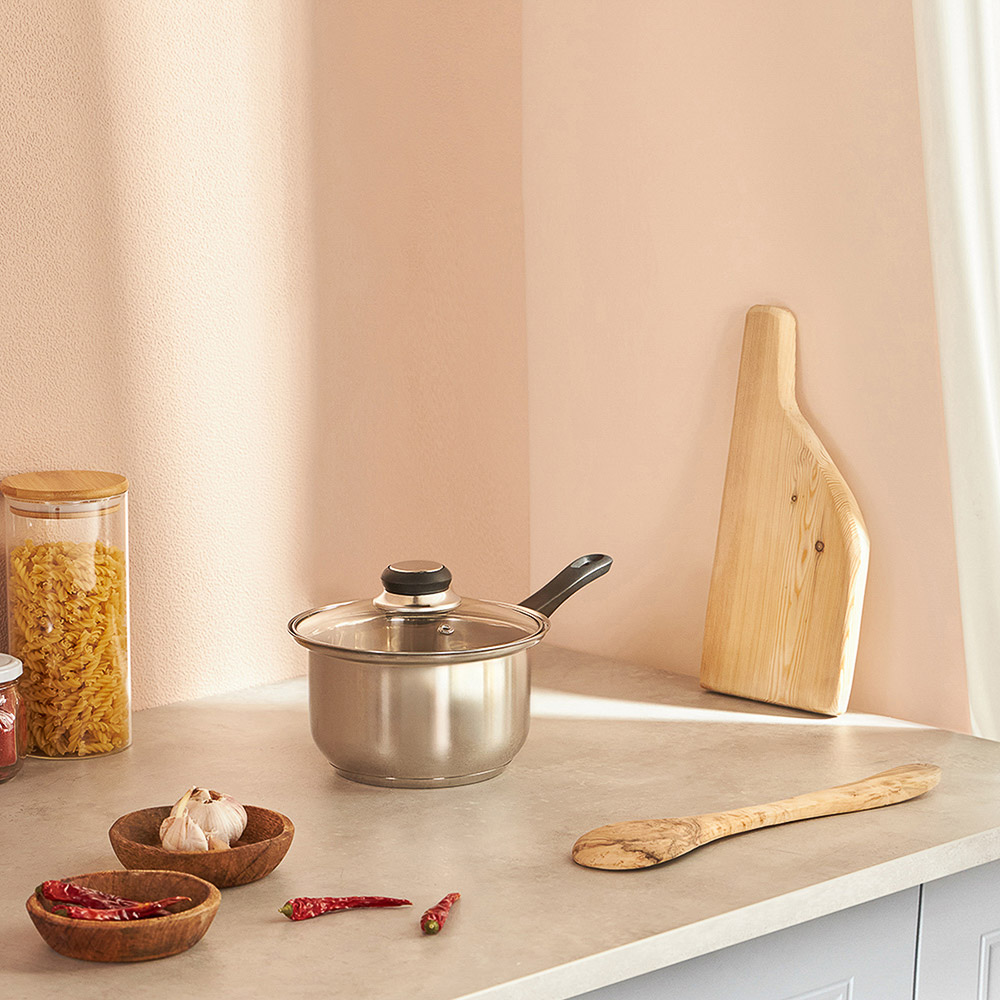 Стрейтон Ковш 16х9,5см, 1,4л, со стекл. крышкой, арт.№ 822-117