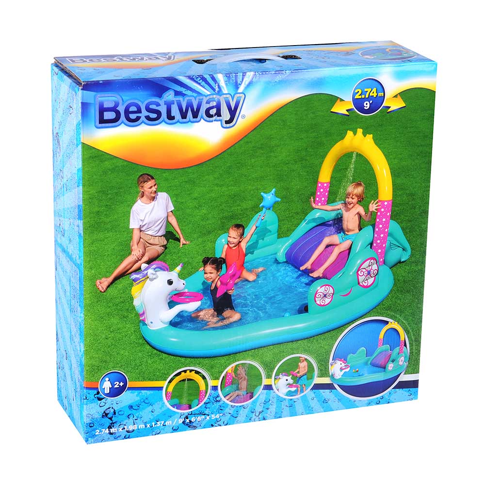 BESTWAY Игровой центр "Волшебный единорог", ПВХ, 274х198х137см, 53097, арт.№ 029-022
