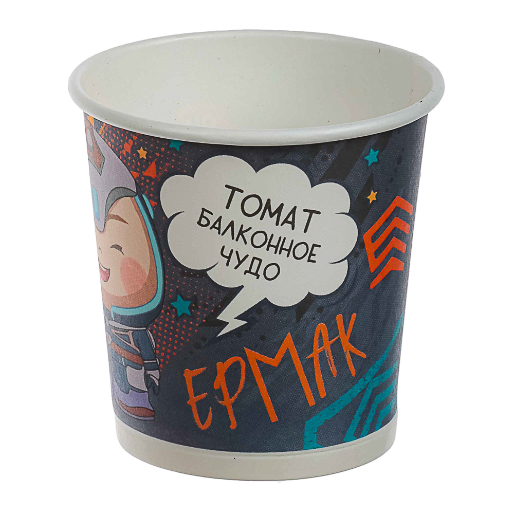 BY Русские Супергерои ЕРМАК Томат Балконное чудо (стаканчик+торф табл+семена), арт.№ 179-599