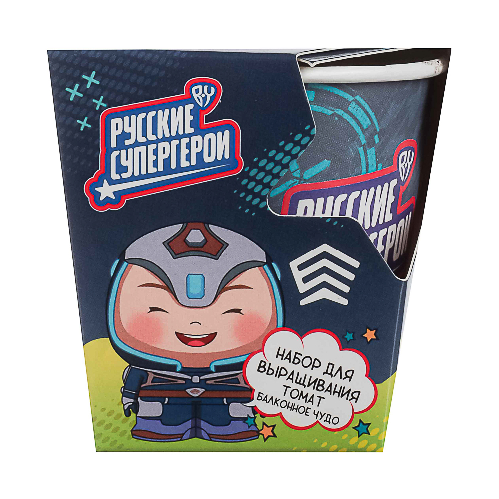 BY Русские Супергерои ЕРМАК Томат Балконное чудо (стаканчик+торф табл+семена), арт.№ 179-599