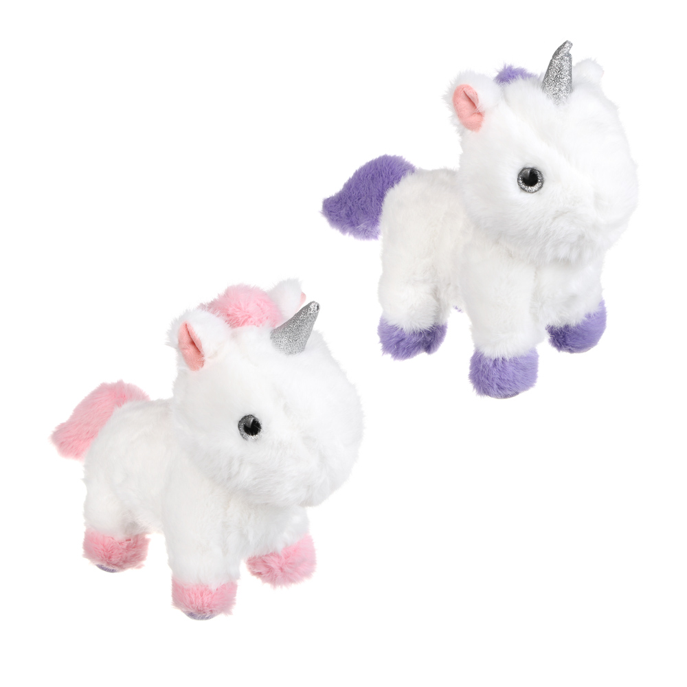 Игрушка мягкая "Единорожка", полиэстер, ИГРОЛЕНД, 3+, 1811-08, арт.№ 264-547
