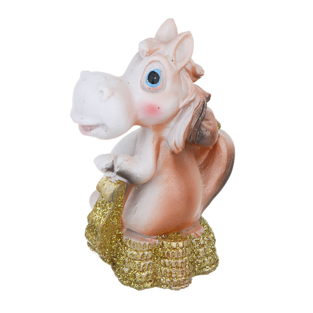 СНОУ БУМ Фигурка лошадки 6x4.5x8 см, полистоун, 4 вида, арт.№ 398-861