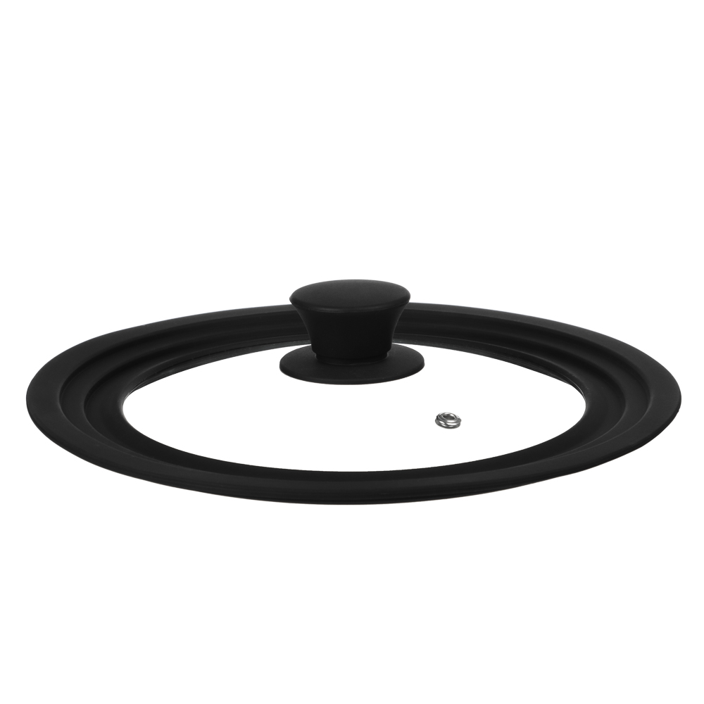 SATOSHI Крышка универсальная стекло/силикон с ручкой, 20-22-24см, арт.№ 848-074